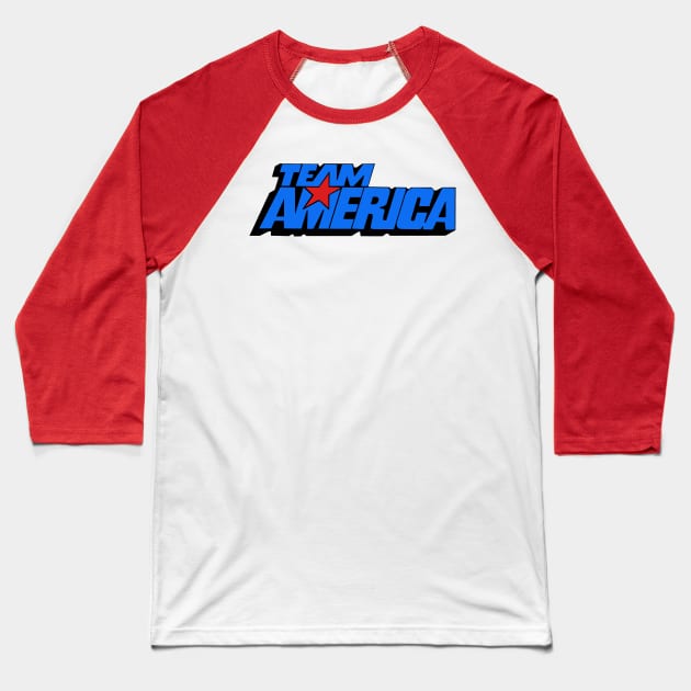 Team America Baseball T-Shirt by Tee Arcade